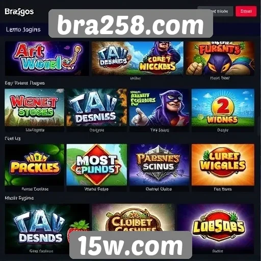 Jogos mais populares disponíveis no bra258